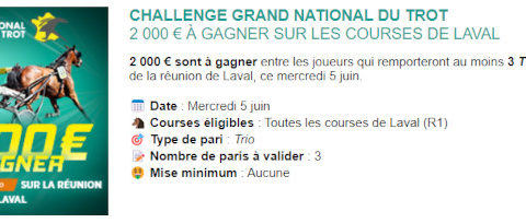 Challenge Genybet pour le GNT à Laval le 5 juin 2024