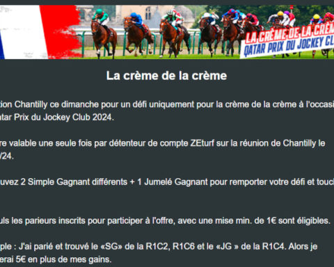 Défi Zeturf du 2 juin 2024 à Chantilly