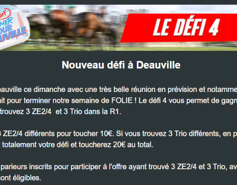 Défi Zeturf du 18 août 2024 à Deauville