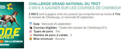 Challenge Genybet pour le GNT à Cherbourg le 25 septembre 2024