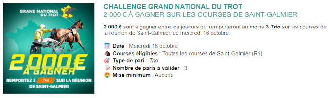 Challenge Genybet pour le GNT à Saint-Galmier le 16 octobre 2024