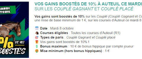 Gains boostés avec Genybet ce mardi 8 octobre 2024