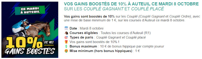 Gains boostés avec Genybet ce mardi 8 octobre 2024