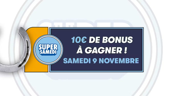 Super Samedi novembre 2024 : des bonus à gagner avec le pmu